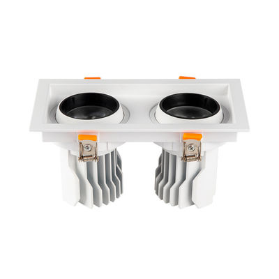 جودة  aluminum ROHS Dimmable Led Grille Spotlight Double Head 3W 5W مصنع